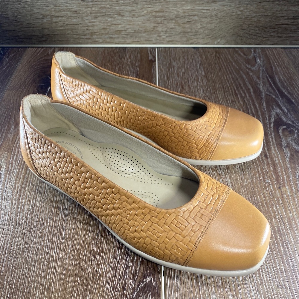 SAS Maui Tripad Comfort Slip On Shoes 8.5 Tan Brown Beige Wheat Leather Loafer